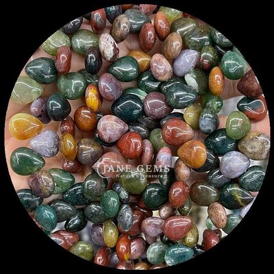 Ágata indiana Topaz Gem Bead Cristal natural de água gota forma pedra flanges de contas soltas para pulseiras