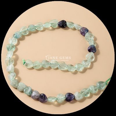 Jade Branca Ouro Pedra de Areia Pérola de Gem Natural Cristal Forma de Coração Pedra Fio de Pérola Solto Para Pulseiras