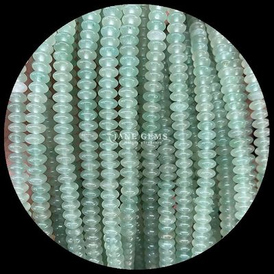 Rosa Aventurina Verde Aventurina Gem Bead Natural Cristal UFO Forma Pedra Loose Bead Filamentos Para Pulseiras