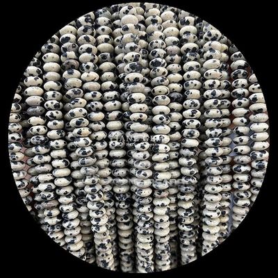 Sodalite Picture Stone Gem Bead Natural Crystal UFO Shape Stone Loose Bead Strands Para Pulseiras