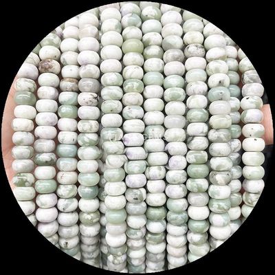 Lucky Jade Lava Stone Gem Bead Natural Crystal Abacus Shape Stone Loose Bead Strands Para Pulseiras