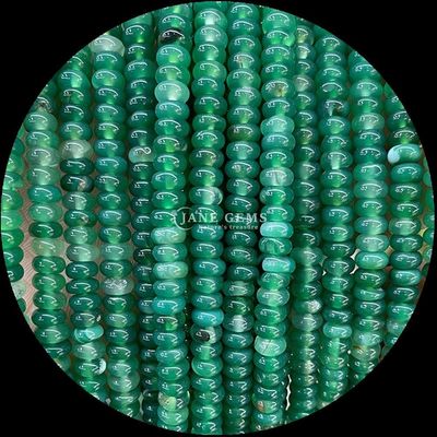 Lucky Jade Lava Stone Gem Bead Natural Crystal Abacus Shape Stone Loose Bead Strands Para Pulseiras