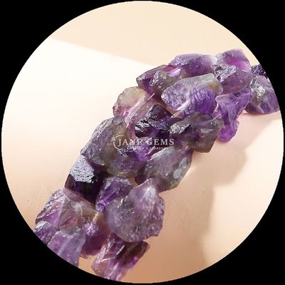 Rosa Quartz Ametista Gem Bead Natural Cristal Roa Pedra Grossa Loose Bead Filamentos Para Pulseiras