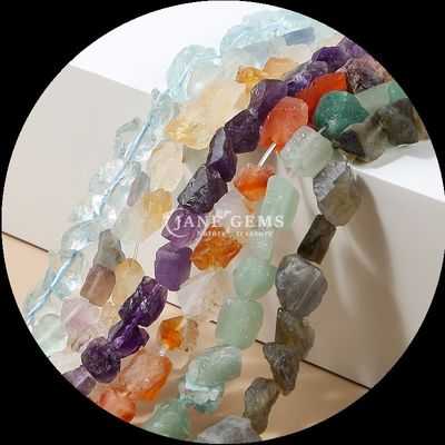 Fluorito Amazonite Gem Bead Natural Cristal Roa Pedra Grossa Loose Bead Filamentos Para Pulseiras