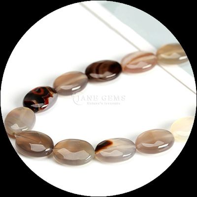 Estilo Índia Ágata vermelho Jaspe Pedra solta cordas de contas facetas de forma oval Pedra preciosa
