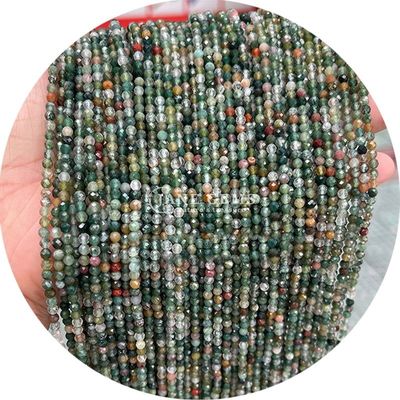 Pedras preciosas naturais facetadas de energia cristal forma redonda contas soltas para fazer jóias DIY