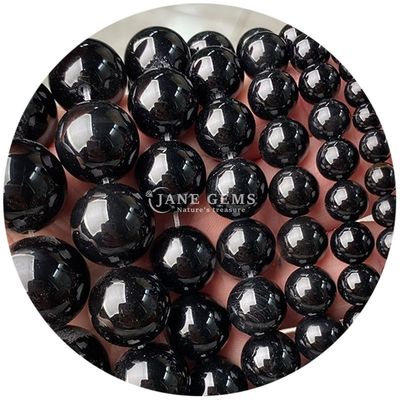 Ágatas naturais Pedra de pérolas liso redondo espaçador solto pérolas para jóias Fazer pulseiras DIY