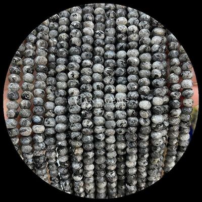 Ágata indiana ponto verde gemstone natural fio de contas de gemstone natural facetas Abacus contas para presentes personalizados