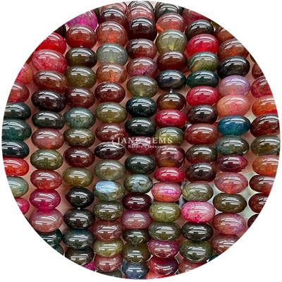 Pedra natural lisa semipreciosa redonda pérolas soltas de energia pérolas curativas para fabricação de jóias