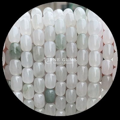 Rosa Quartz Quartz Luminoso Natural Pedra Preta Grelhas Pedra Preta Natural Barril forma de contas para presentes personalizados