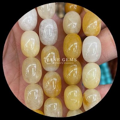 Pedras preciosas Howlite Opalite Cristal Natural Pedras preciosas Barril Forma de Pedras soltas Filamentos para fabricação de jóias