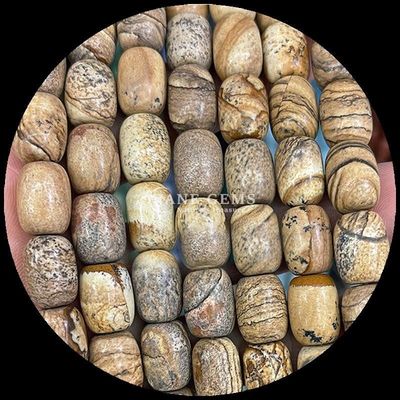 Pedras preciosas pérolas jaspe dálmata cristal natural pedra preciosa barril de forma solta filamentos de pérolas para fabricação de jóias