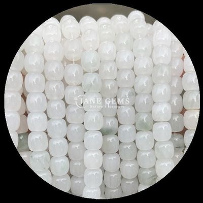 Pedras preciosas Rosa Quartz Gelo Jade Verde Cristal Natural Pedra preciosa Forma de maçã Filamentos de contas soltas para fabricação de jóias