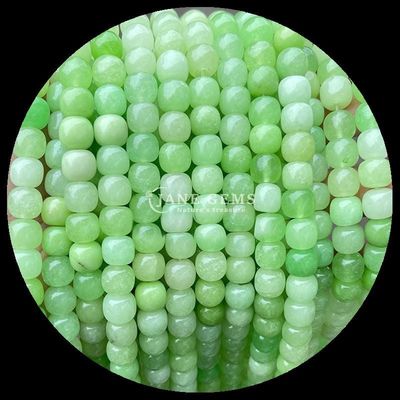 Pedras preciosas Rosa Quartz Gelo Jade Verde Cristal Natural Pedra preciosa Forma de maçã Filamentos de contas soltas para fabricação de jóias