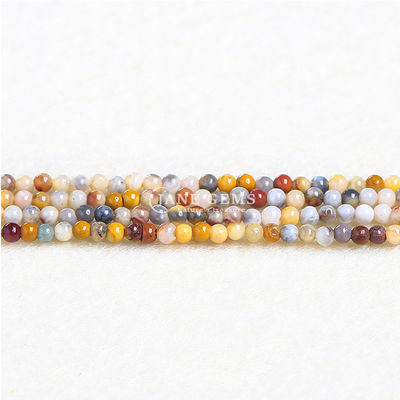 Cristal natural olho de tigre bolas redondas renda louca ágata pedra preciosa fio solto energia curativa bolas para fabricação de jóias