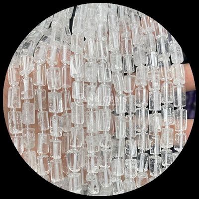 Pedras preciosas Cristal natural Apatita Rodonita Pedra preciosa de facetas de forma cilíndrica Filamentos de contas soltas para fabricação de jóias