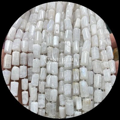 Pedras preciosas Cristal natural Apatita Rodonita Pedra preciosa de facetas de forma cilíndrica Filamentos de contas soltas para fabricação de jóias