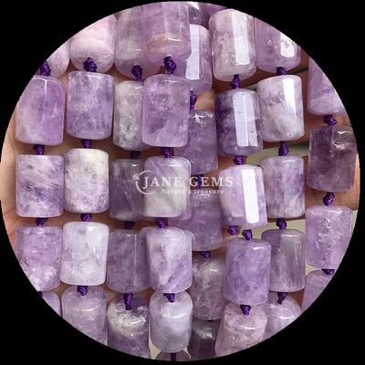 Pedras preciosas Cristal natural Apatita Rodonita Pedra preciosa de facetas de forma cilíndrica Filamentos de contas soltas para fabricação de jóias