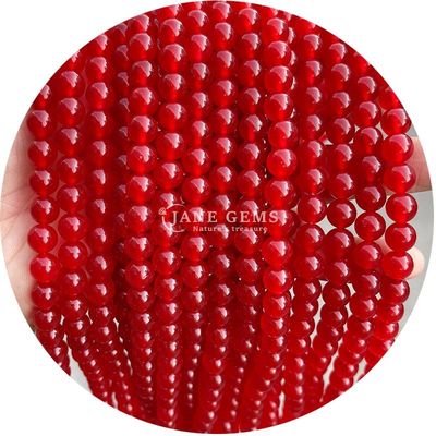 Lavanda Calcedônia Vermelha Brilhante Calcedônia Redonda Bolas Esparsas Produtos semiacabados Brinquedos