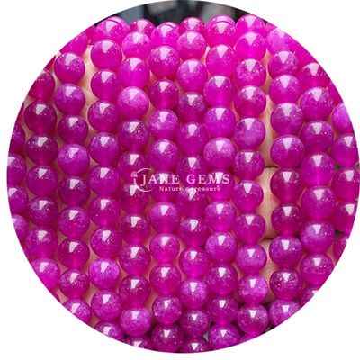 Polido Suave Hetian Jade Branco Calcedônia Luz Pêssego Calcedônia Perlas Soltas Para Fazer Jóias DIY