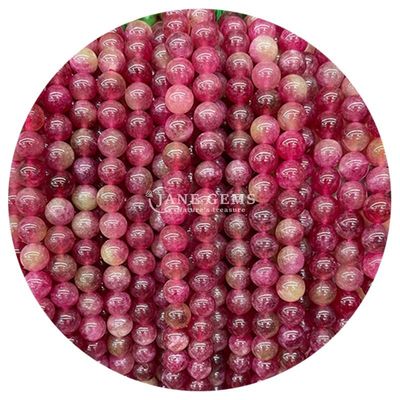 Pedra Natural Arco-íris Rosa Xinjiang Calcedônia Para Joias Fazer Pulseira Fazer A Mão Colar