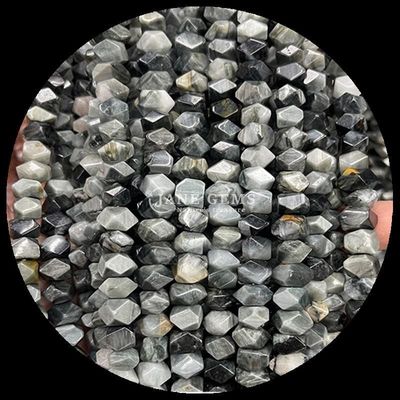 Pedras preciosas Cristal natural Amazonasite Olho de águia Pedra preciosa Irregular Forma descontrolada Fios de pérola soltos para fabricação de jóias