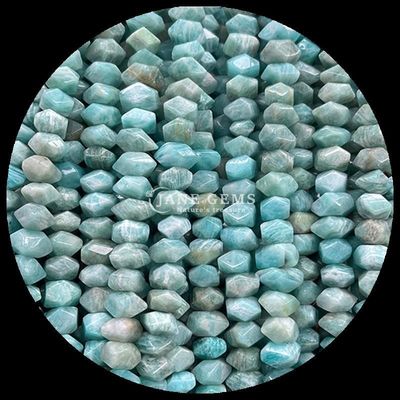 Pedras preciosas Cristal natural Amazonasite Olho de águia Pedra preciosa Irregular Forma descontrolada Fios de pérola soltos para fabricação de jóias