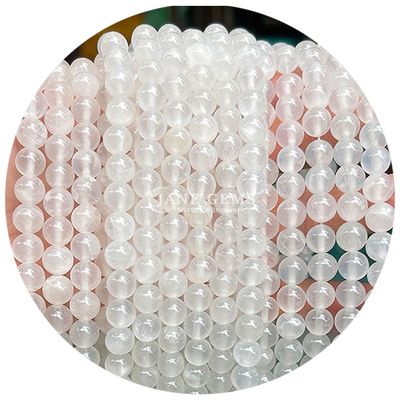 Bolas de cristal natural de jade soltas Bolas de jade redondas de limão soltas para fazer presentes de aniversário