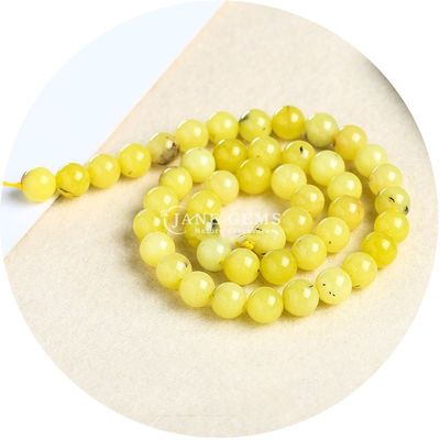 Xinjiang Chalcedony Bead Strands Pedra de forma redonda para jóias em cor de amazonite