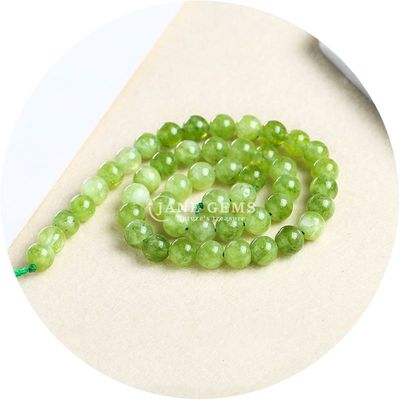 Xinjiang Chalcedony Bead Strands Pedra de forma redonda para jóias em cor de amazonite