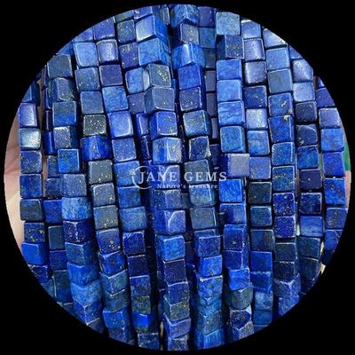 Forma Quadrada Cubo Howlite Lapis Lazuli Filamentos de contas soltas para fabricação de jóias DIY