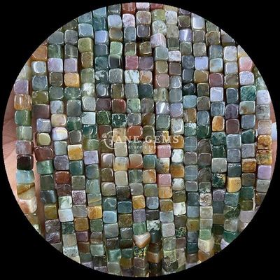 Indian Agate Blue Dot Beads para Cura de Cristal e Jewelry DIY fazendo diferentes tamanhos