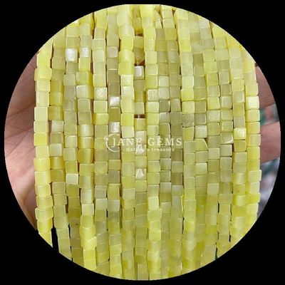 Cubo Quadrado Forma Natural Pedra de Pedras preciosas Bolas de Limão Jade Rhodonite Filamentos de Bolas Soltas para Cura e Joias DIY Ma