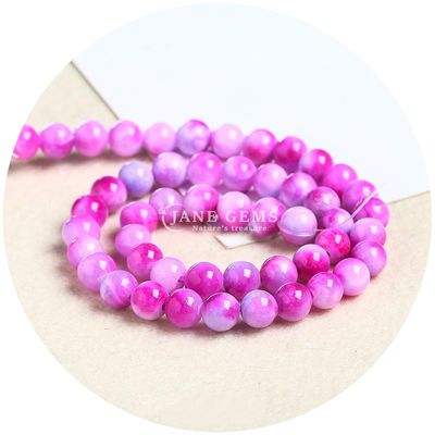 Rainbow Persian Jade Loose Beads Round Shape Beads Diy Jóias Acessórios Para Presente