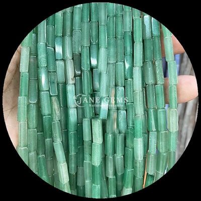 Aventurina Verde Natural Agata Índia Pedra de Gema Filamentos de contas para joalharia e cura DIY