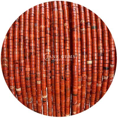 Pedra Natural Cura Cristal Jaspe Vermelho Limão Jade Jade Perlas de Pedra Amarela Solta Para a Fabricação de jóias
