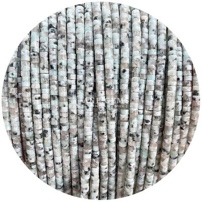 Kiwi Jasper Unakite Perlas soltas feitas de cristal natural de pedra preciosa para fabricação de jóias