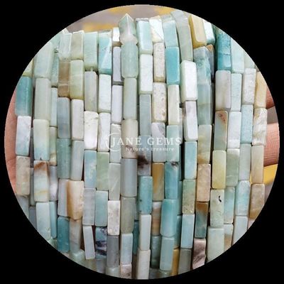 Unakite natural Malachite Rectangular Forma Quadrada Fios de contas de pedra preciosa para joias DIY