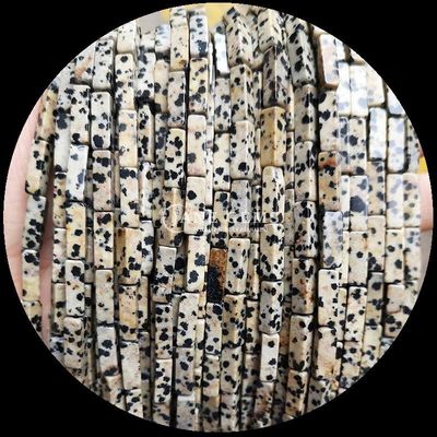 Pedras preciosas naturais de forma retangular de forma de grão de bico limão jade Howlite fios soltos para bricolage
