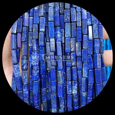 Rectangular Zebra Jaspe Lapis Lazuli Pedras preciosas contas Fios soltos para fabricação de jóias