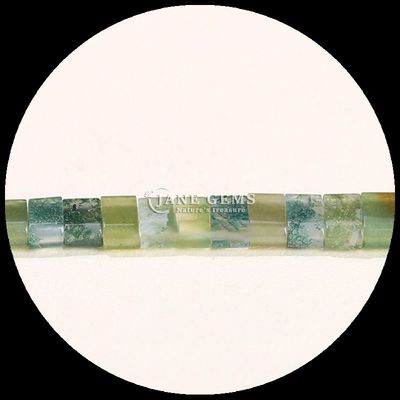 Pedra preciosa natural acabamento polido contas cúbicas Amazonite Picture Jasper Loose Bead Strands para fabricação de jóias