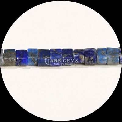 Pedra preciosa natural acabamento polido contas cúbicas Amazonite Picture Jasper Loose Bead Strands para fabricação de jóias