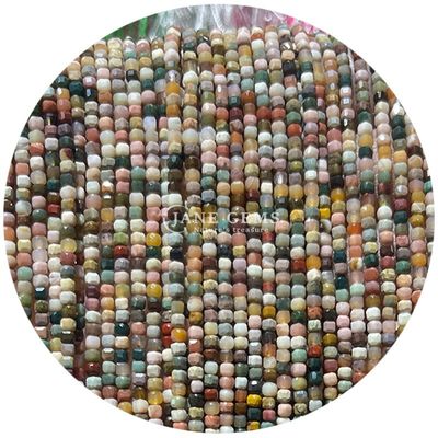 Pedras preciosas personalizadas contas de pedra de lua branca Prehnite roxo jade folhas de contas