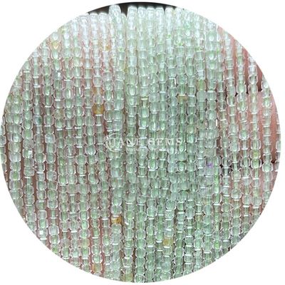 Pedras preciosas personalizadas contas de pedra de lua branca Prehnite roxo jade folhas de contas