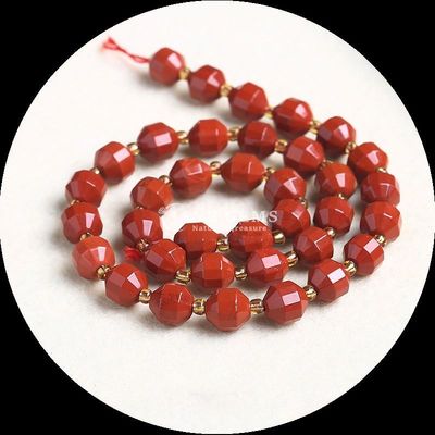 Pedras de forma natural de oliveira facetadas de forma solta Pedras de forma solta Jáspero vermelho Mookite Fios soltos para jóias DIY
