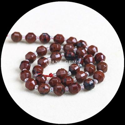 Pedras de forma natural de oliveira facetadas de forma solta Pedras de forma solta Jáspero vermelho Mookite Fios soltos para jóias DIY
