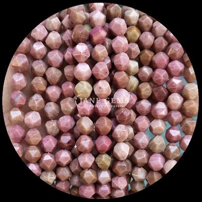 Pedra preciosa facetada Forma de diamante natural Rhodonite Amazonaite