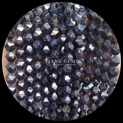 Multicolor diamantes facetadas contas e Blue Sandstone Filamentos para DIY Jewelry Making