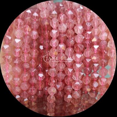 Pedras preciosas naturais contas de forma facetada rosa quartzo turmalina fios soltos para fabricação de jóias