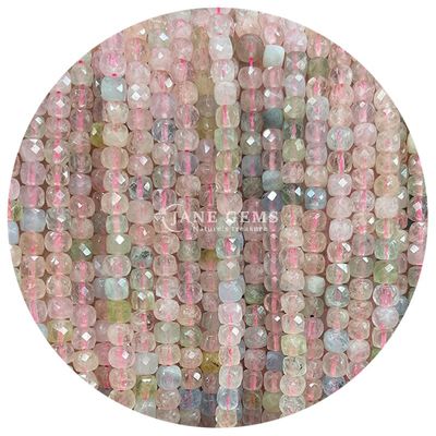 Polished Smooth Loose Beads Cubo de açúcar facetado Para artesanato de bricolage Jóias fazendo gemas